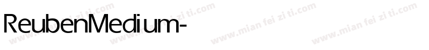 Reuben Medium字体转换